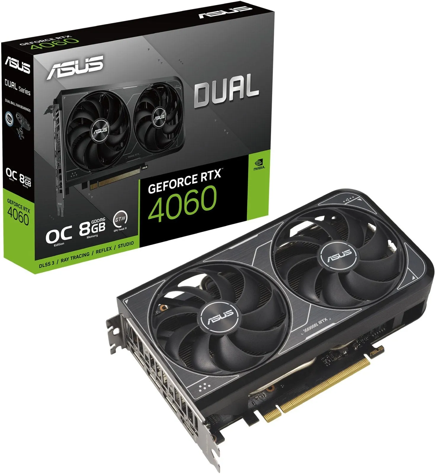 Видео карта ASUS RTX™ 4060 Dual V2 OC - 90YV0JC4-M0NA00
