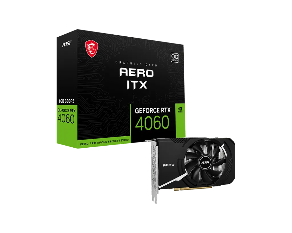 Видео карта MSI RTX™ 4060 Aero ITX OC - 912-V812-012
