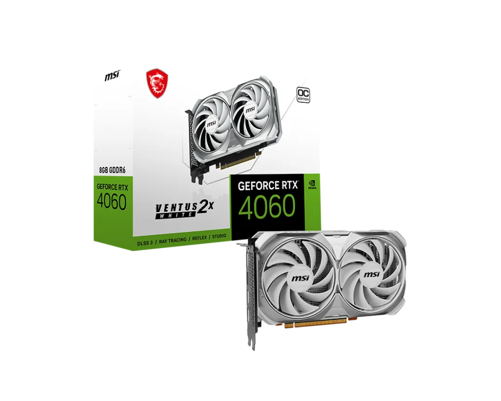 Видео карта MSI RTX™ 4060 Ventus 2X OC White - 912-V516-208