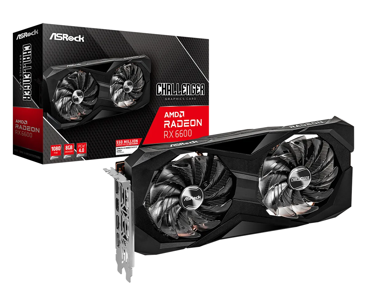 Видео карта ASRock RX 6600 Challenger - RX6600 CLD 8G