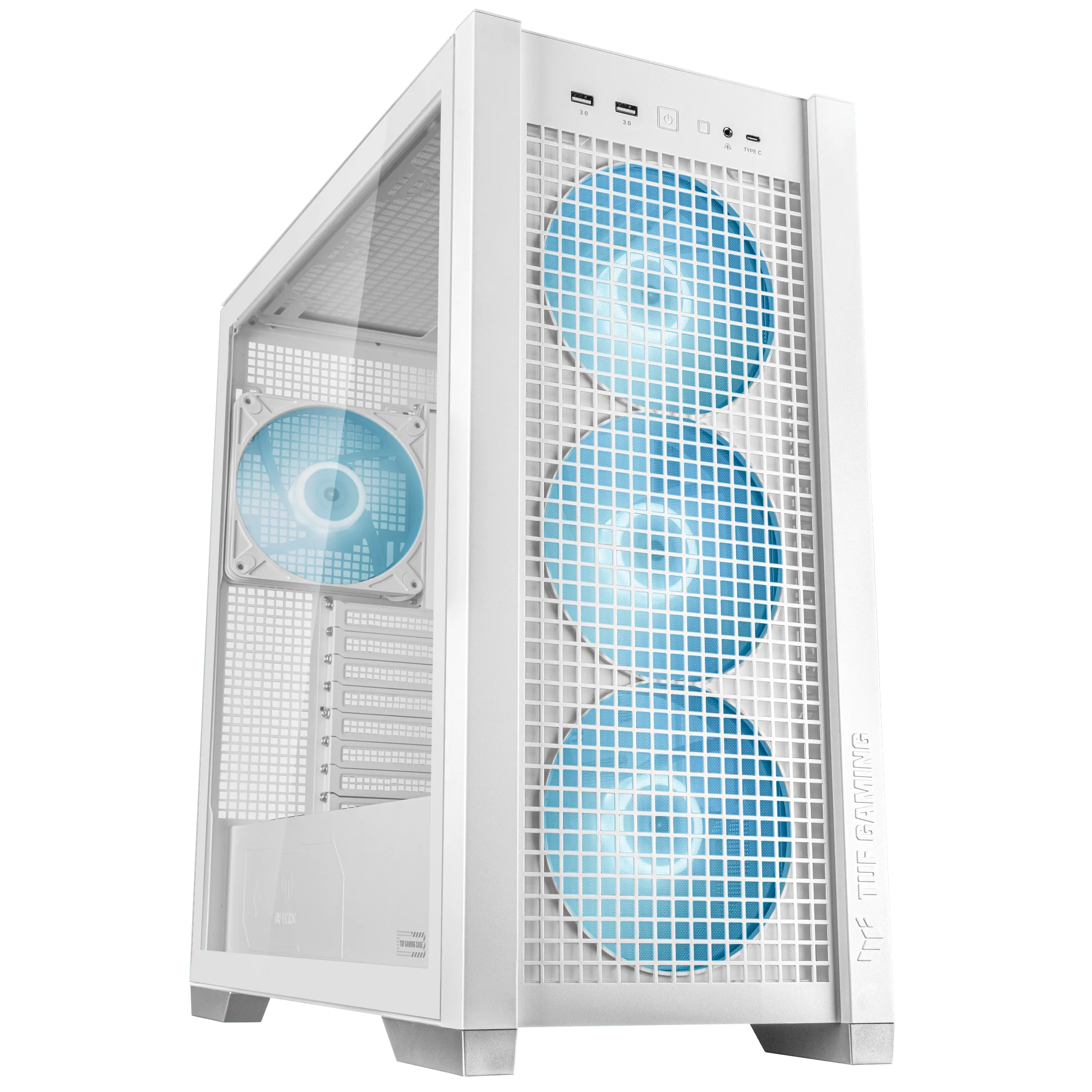 Кутия ASUS TUF Gaming GT302 ARGB White - 90DC00I3-B19000