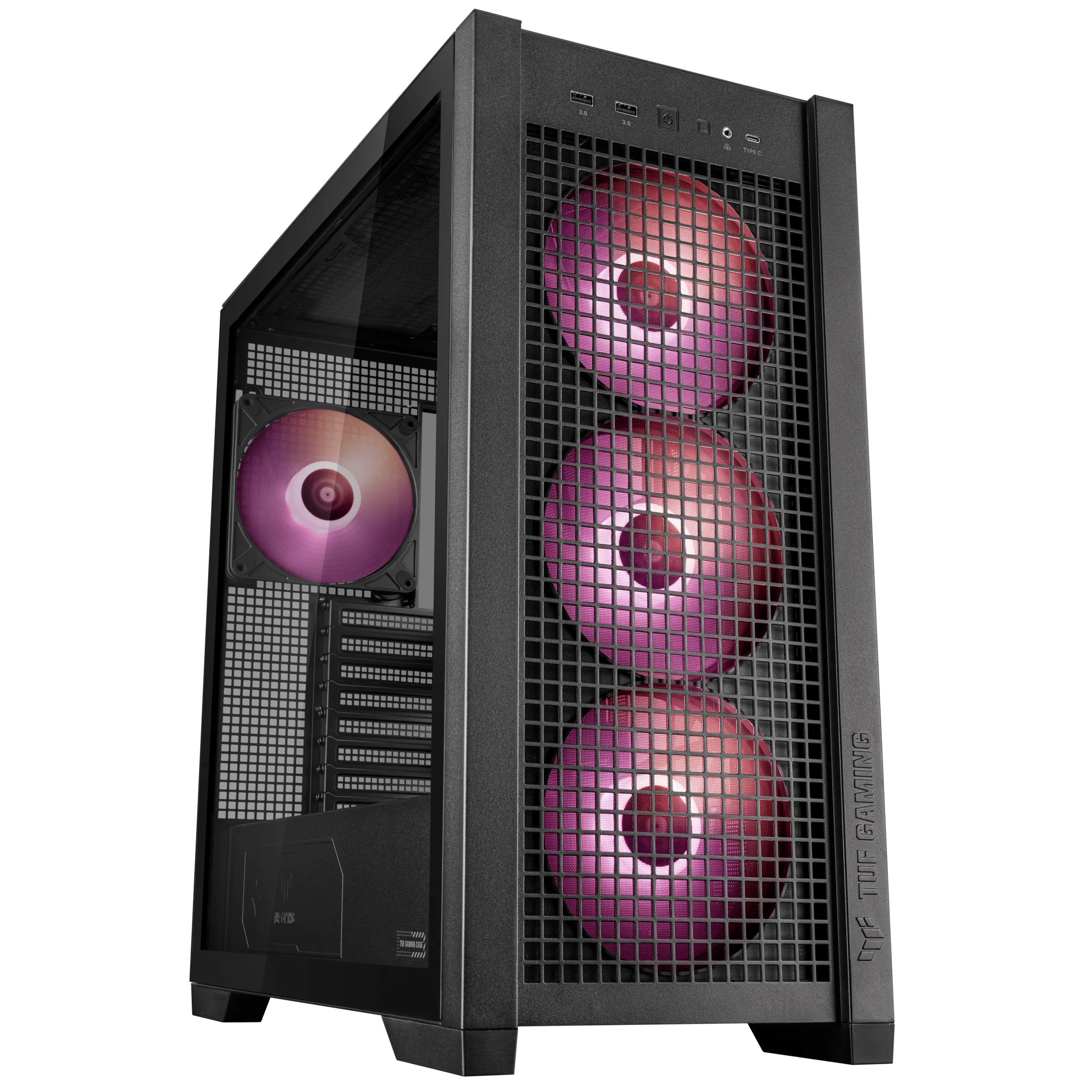Кутия ASUS TUF Gaming GT302 ARGB Black - 90DC00I0-B19000