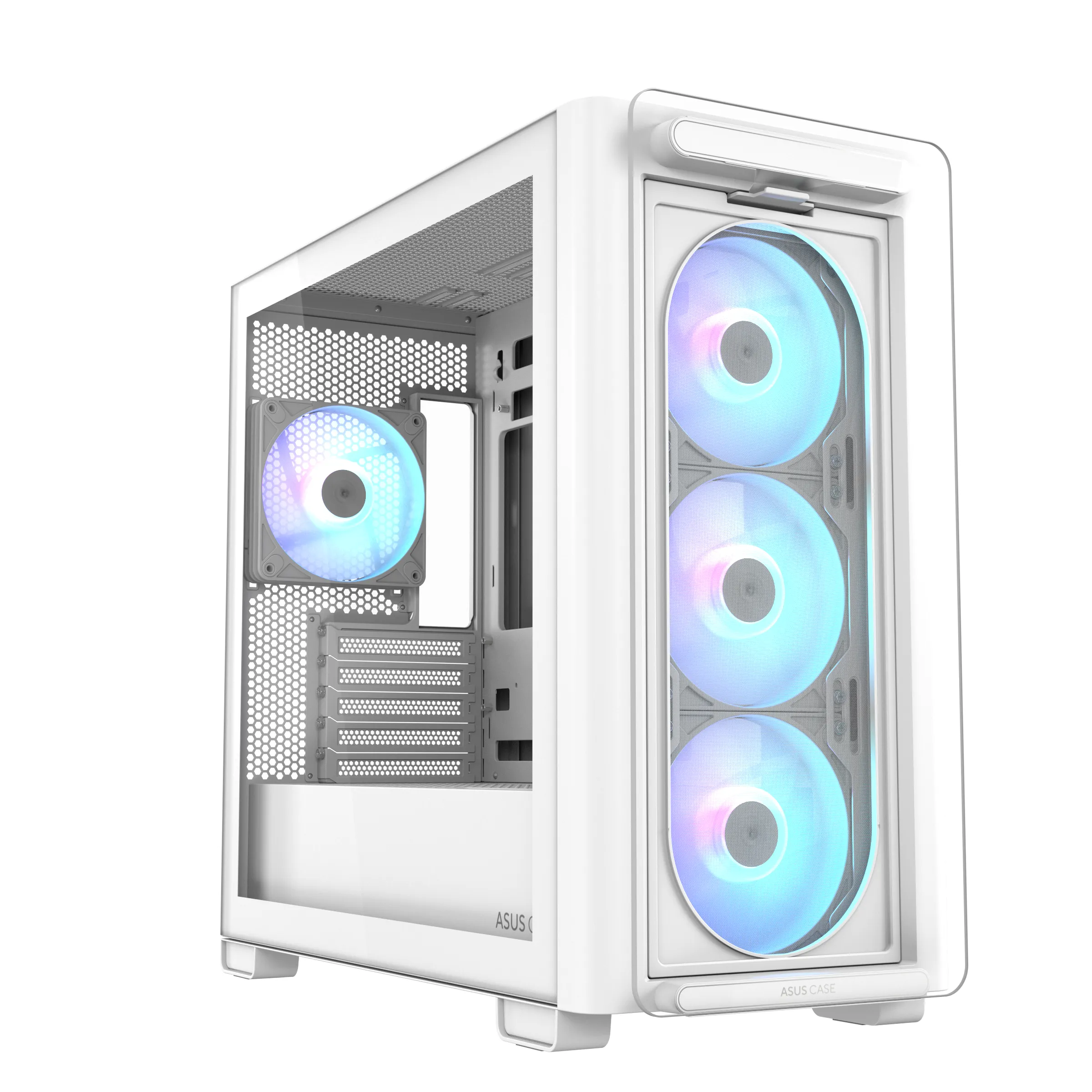 Кутия ASUS A23 Plus TG ARGB White - 90DC00K3-B19010