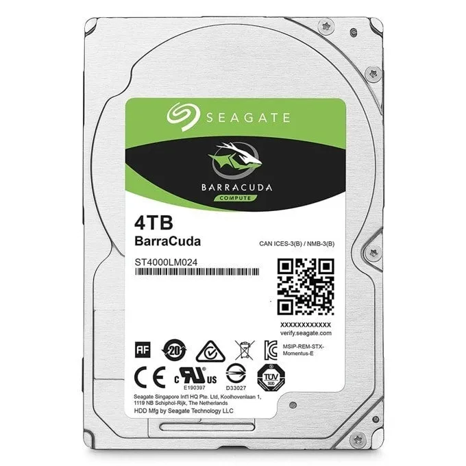 Твърд диск Seagate Barracuda 2.5" SATA3 - 4TB - ST4000LM024