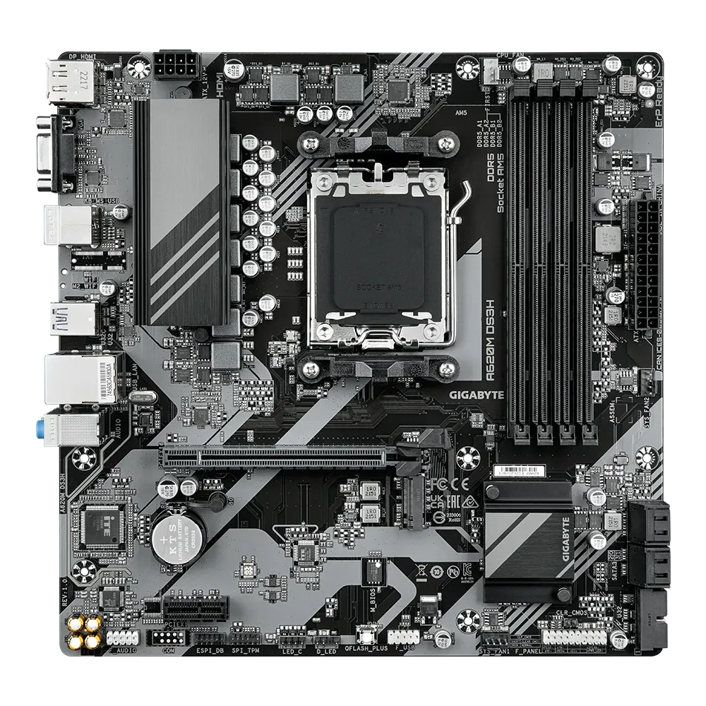 Дънна платка GIGABYTE A620M DS3H - A620M DS3H