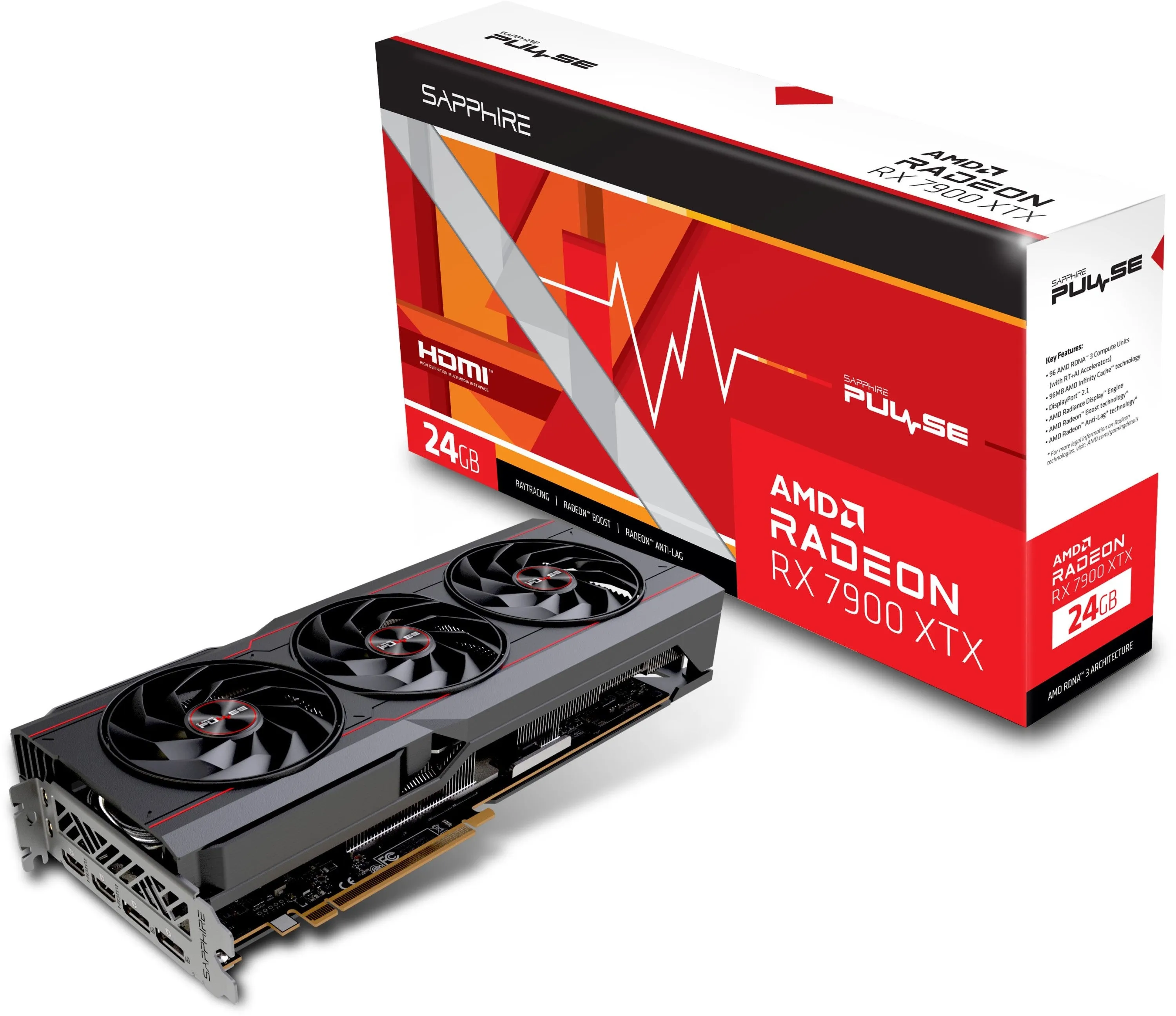 Видео карта SAPPHIRE Radeon RX 7900 XTX 24GB Pulse