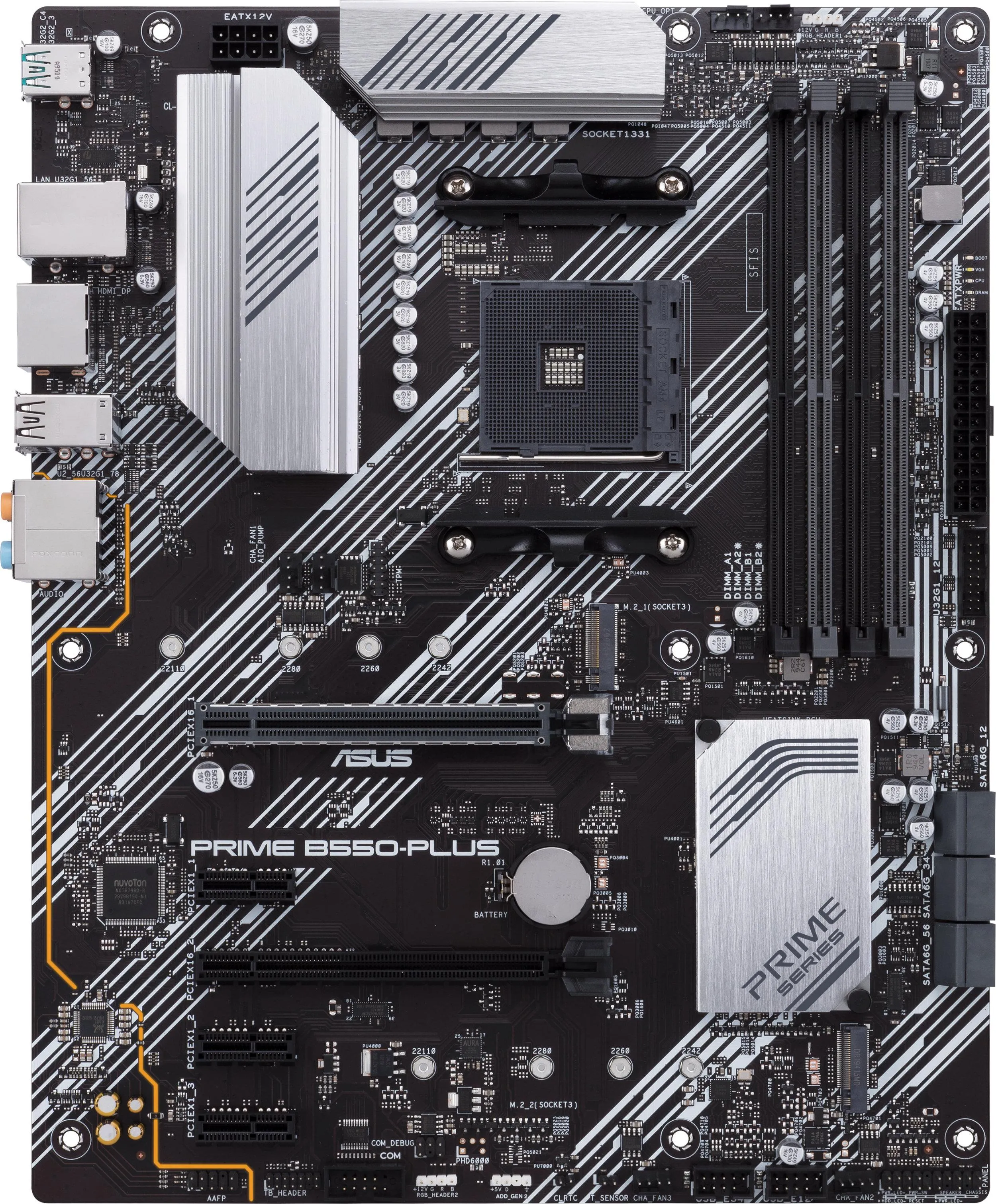 Дънна платка ASUS Prime B550-PLUS - 90MB14U0-M0EAY0