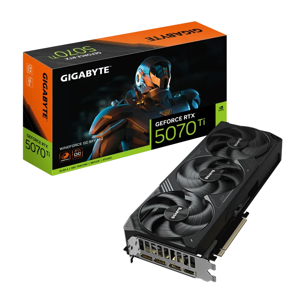 Видео карта Gigabyte RTX™ 5070 Windforce SFF OC - GV-N5070WF3OC-12GD