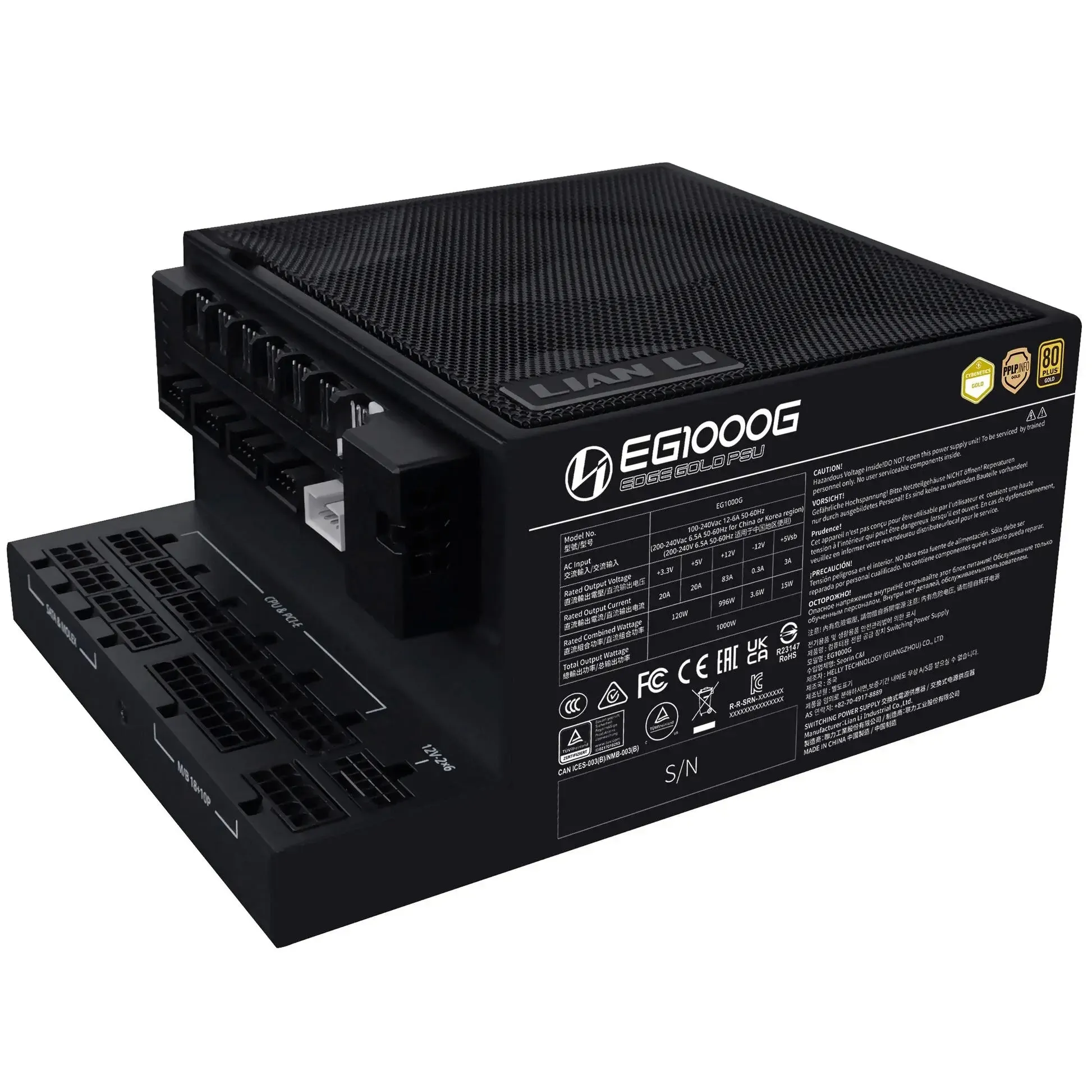 Захранване Lian Li EDGE1000 Black - G9P.EG1000G.BH00.EU