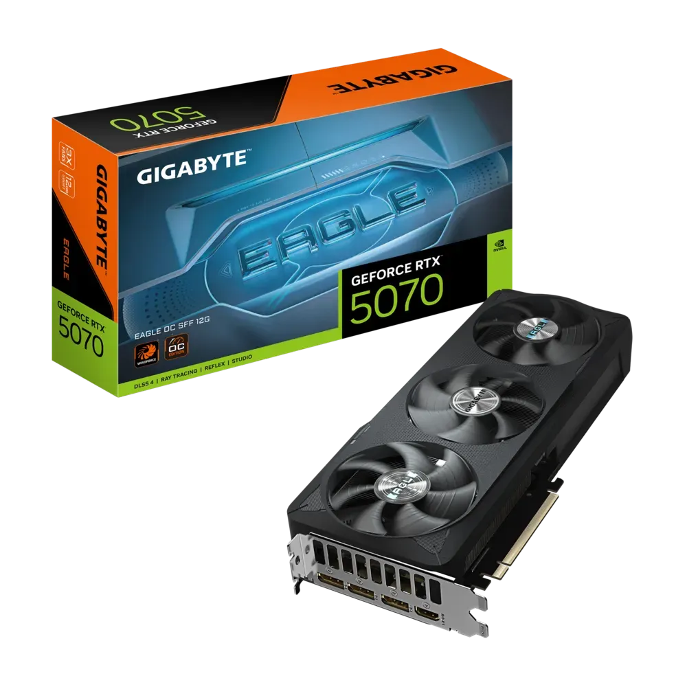 Видео карта Gigabyte RTX™ 5070 Eagle SFF OC - GV-N5070EAGLE OC-12GD