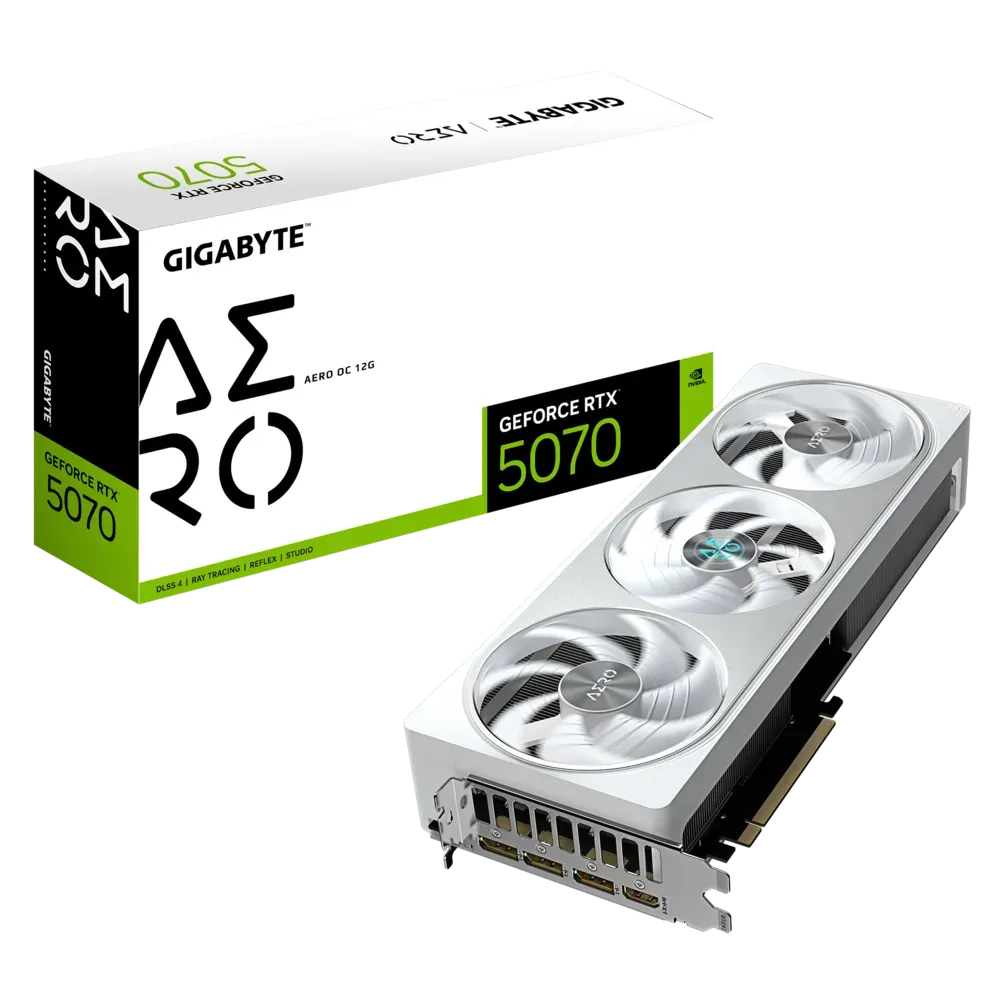 Видео карта Gigabyte RTX™ 5070 AERO OC - GV-N5070AERO OC-12GD