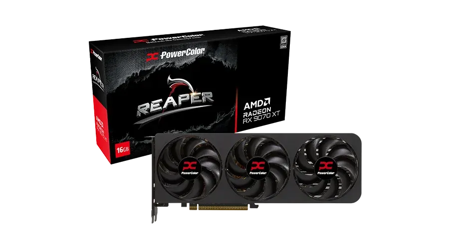 Видео карта PowerColor RX 9070 XT Reaper - 1A1-G00426700G
