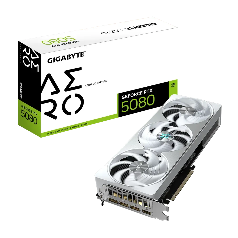 Видео карта GIGABYTE RTX™ 5080 GAMING OC - GV-N5080AERO OC-16GD