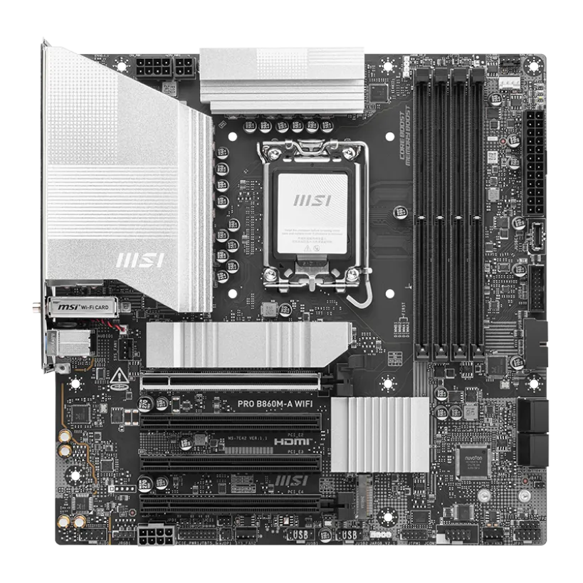 Дънна платка MSI Pro B860M-A WiFi - 911-7E42-002