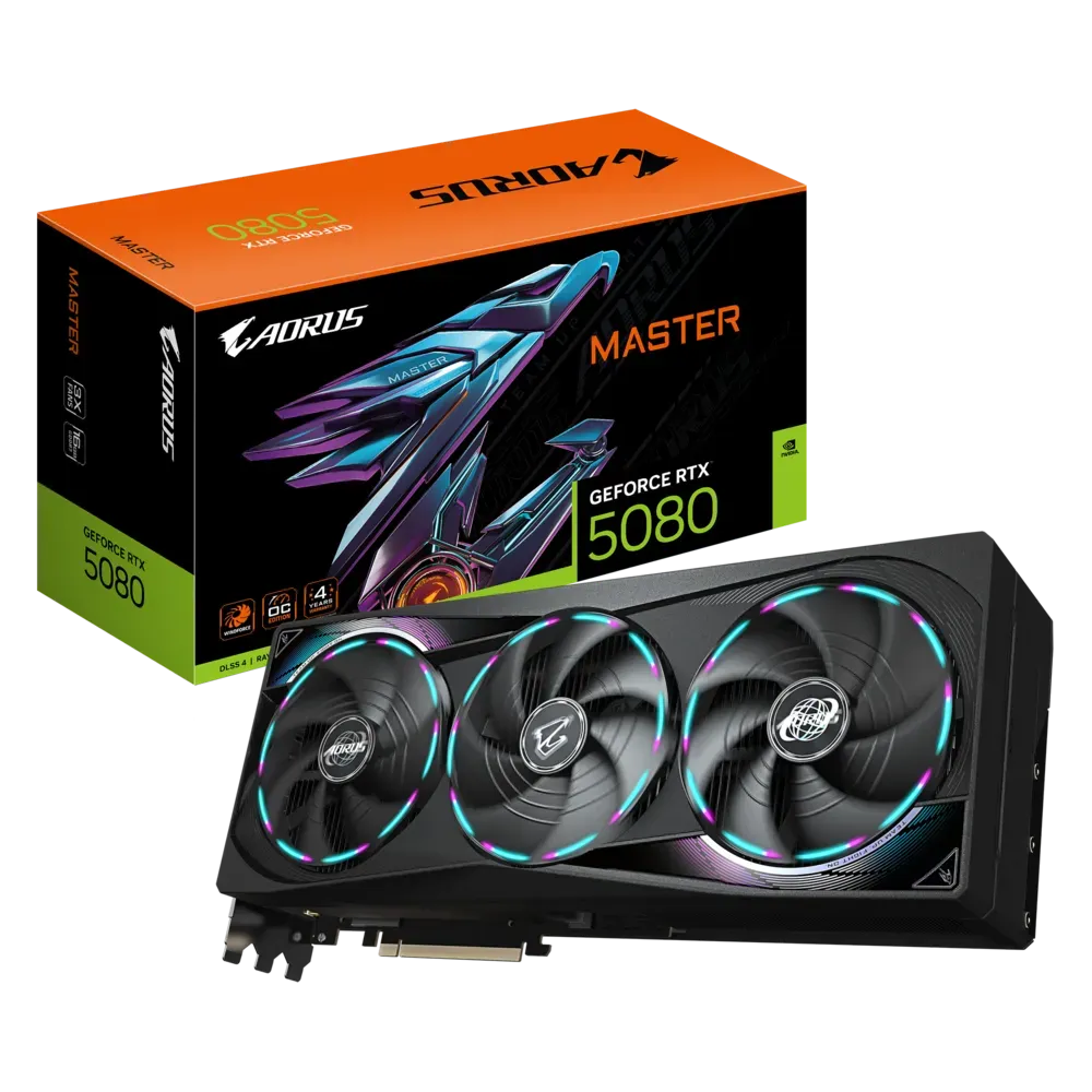 Видео карта Gigabyte RTX™ 5080 AORUS Master - GV-N5080AORUS M-16GD