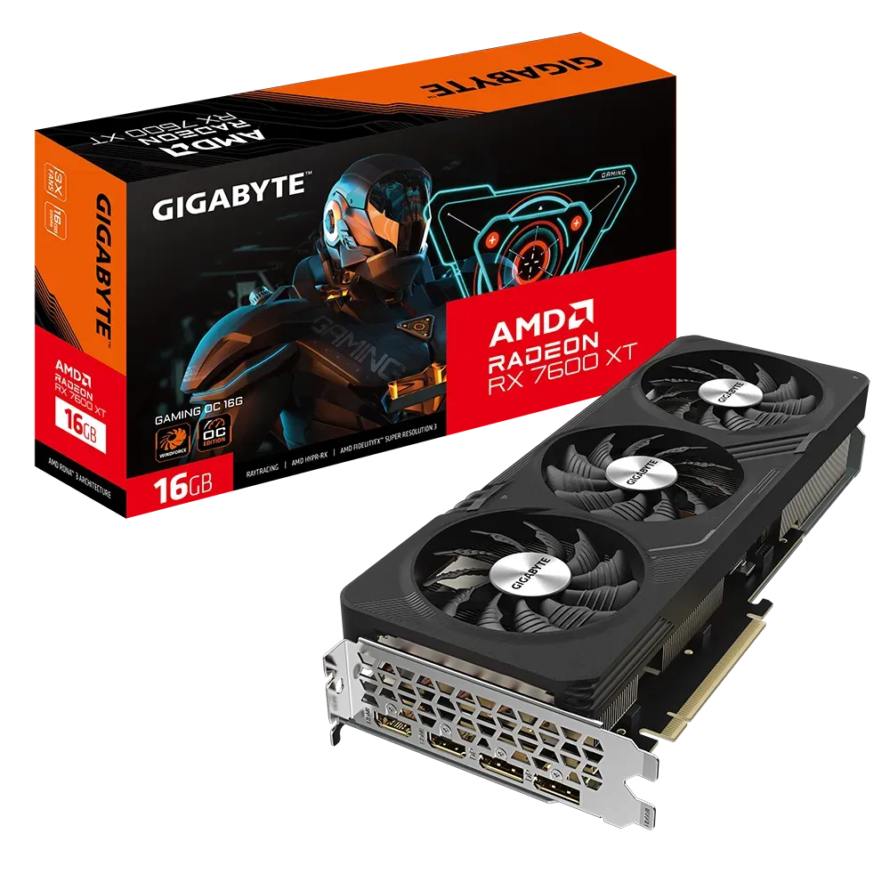 Видео карта Gigabyte RX 7600 XT Gaming OC - R76XTGAMING OC-16GD