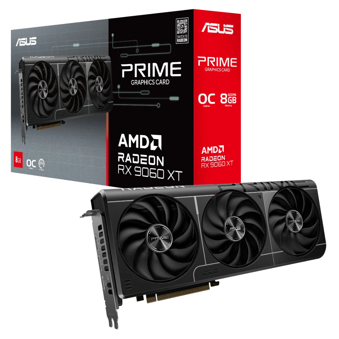 Видео карта ASUS RX 9060 XT Prime OC - 90YV0MI0-M0NA00