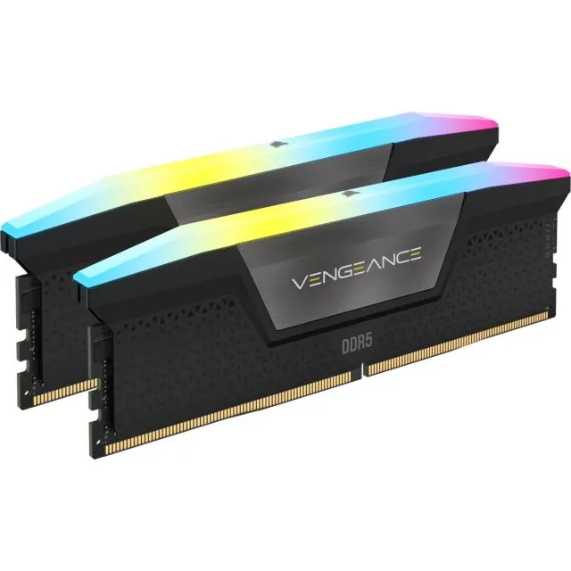 RAM памет Corsair VENGEANCE RGB Black 32GB (2x16GB) - CMH32GX5M2E6000C36