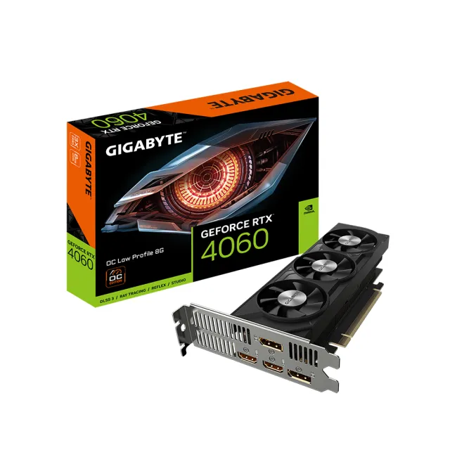 Видео карта Gigabyte RTX™ 4060 OC Low Profile - GV-N4060OC-8GL