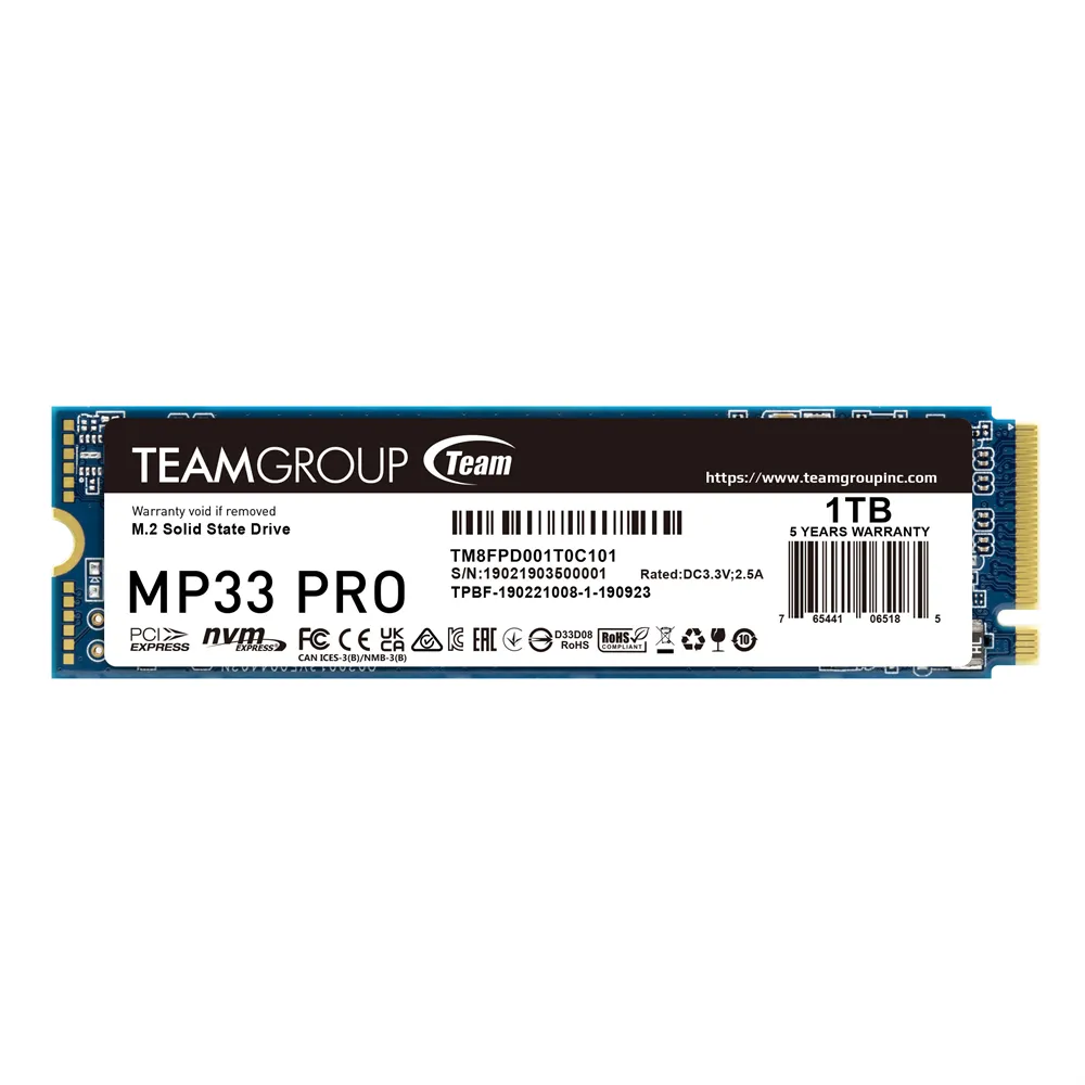 TeamGroup MP33 PRO NVME™ - 1TB - TM8FPD001T0C101