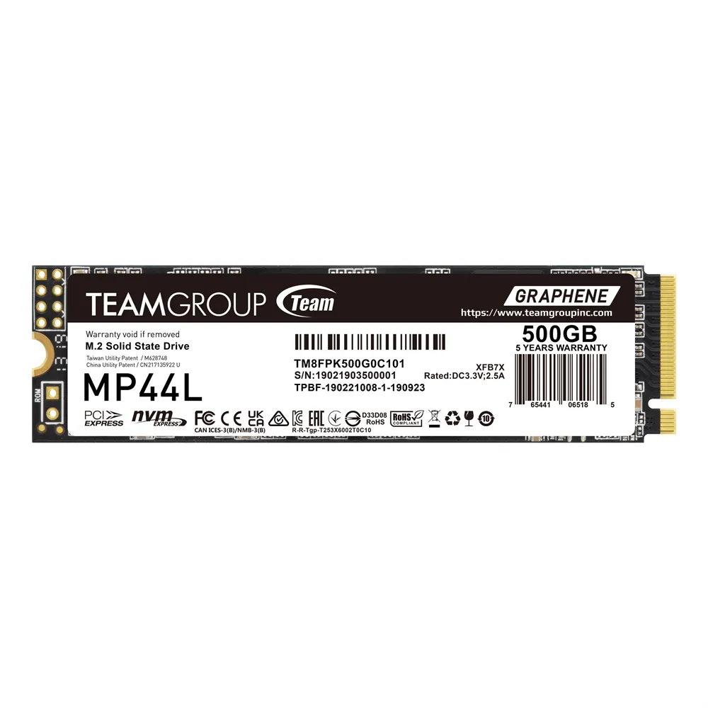 TeamGroup MP44L NVME™ - 500GB - TM8FPK500G0C101