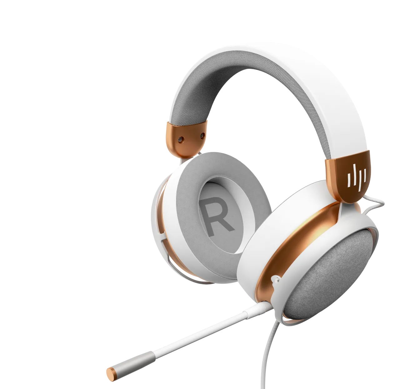 Слушалки Dark Project Sono Wired - White/Gold - DPP_SONO_WIRED_WHITE