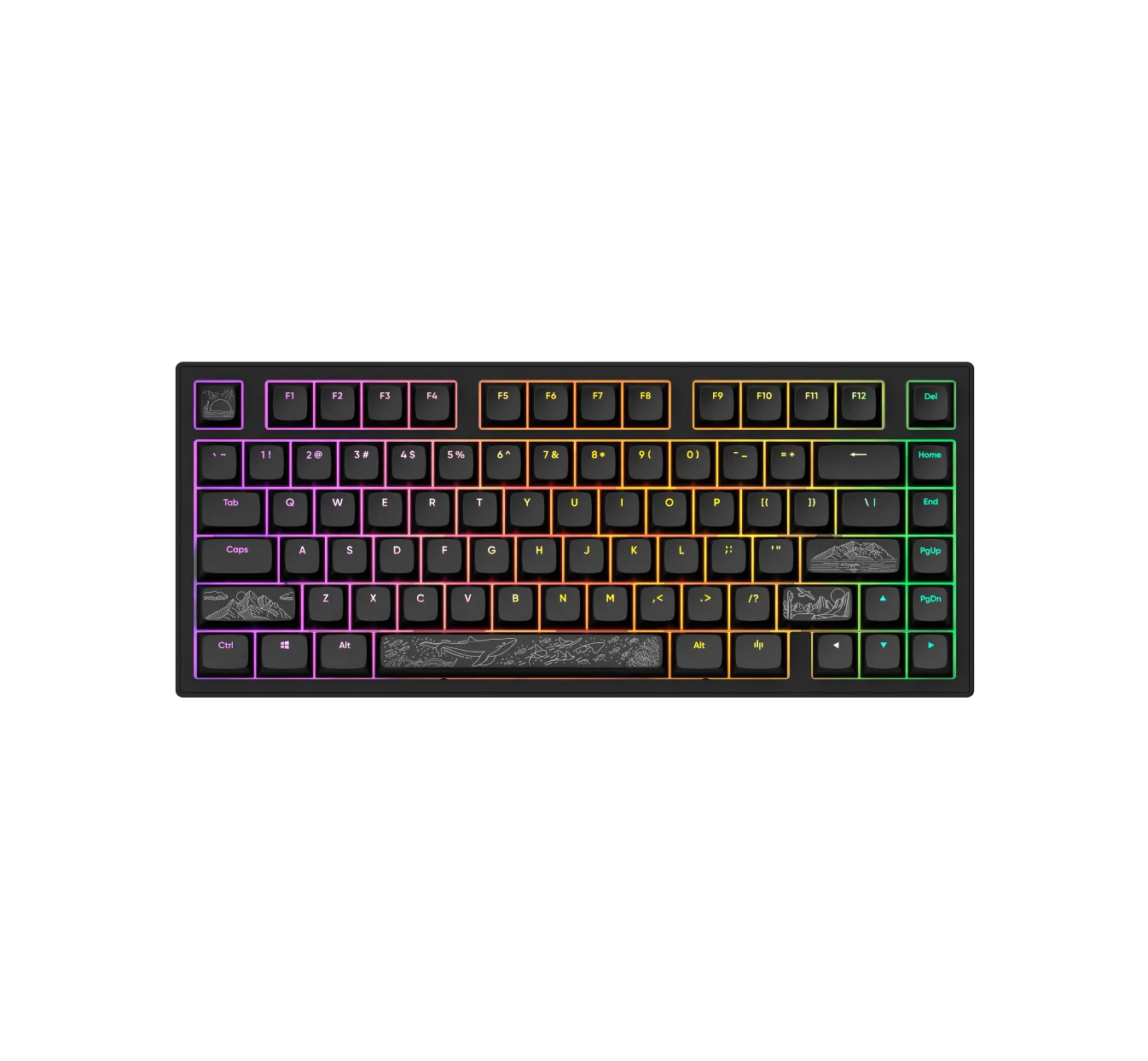 Клавиатура Dark Project ALU81A Terra Nostra Black RGB - DPKB_NOSTRA_81_ANSI_BLACK