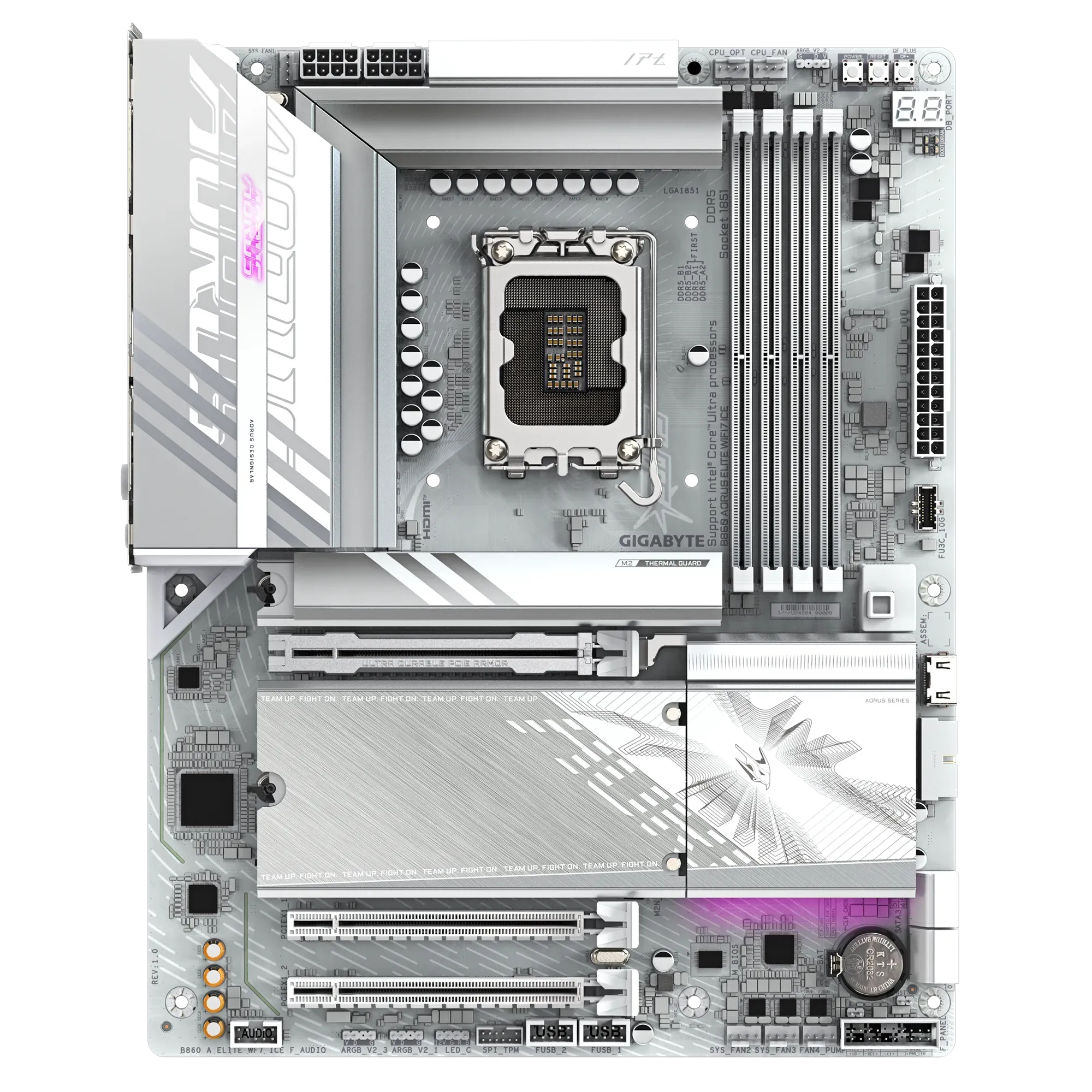 Дънна платка Gigabyte B860 AORUS Elite WiFi7 Ice - B860 A ELITE WF7 ICE