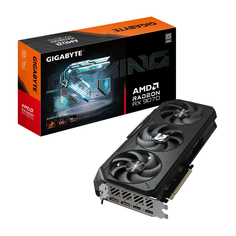 Видео карта Gigabyte RX 9070 Gaming OC - GV-R9070GAMING OC-16GD