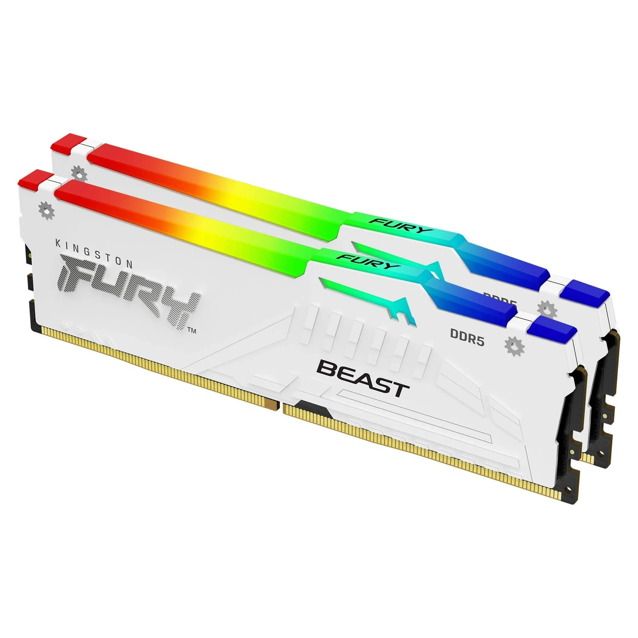 RAM памет Kingston FURY Beast RGB White 32GB (2x16GB) - KF560C30BWEAK2-32