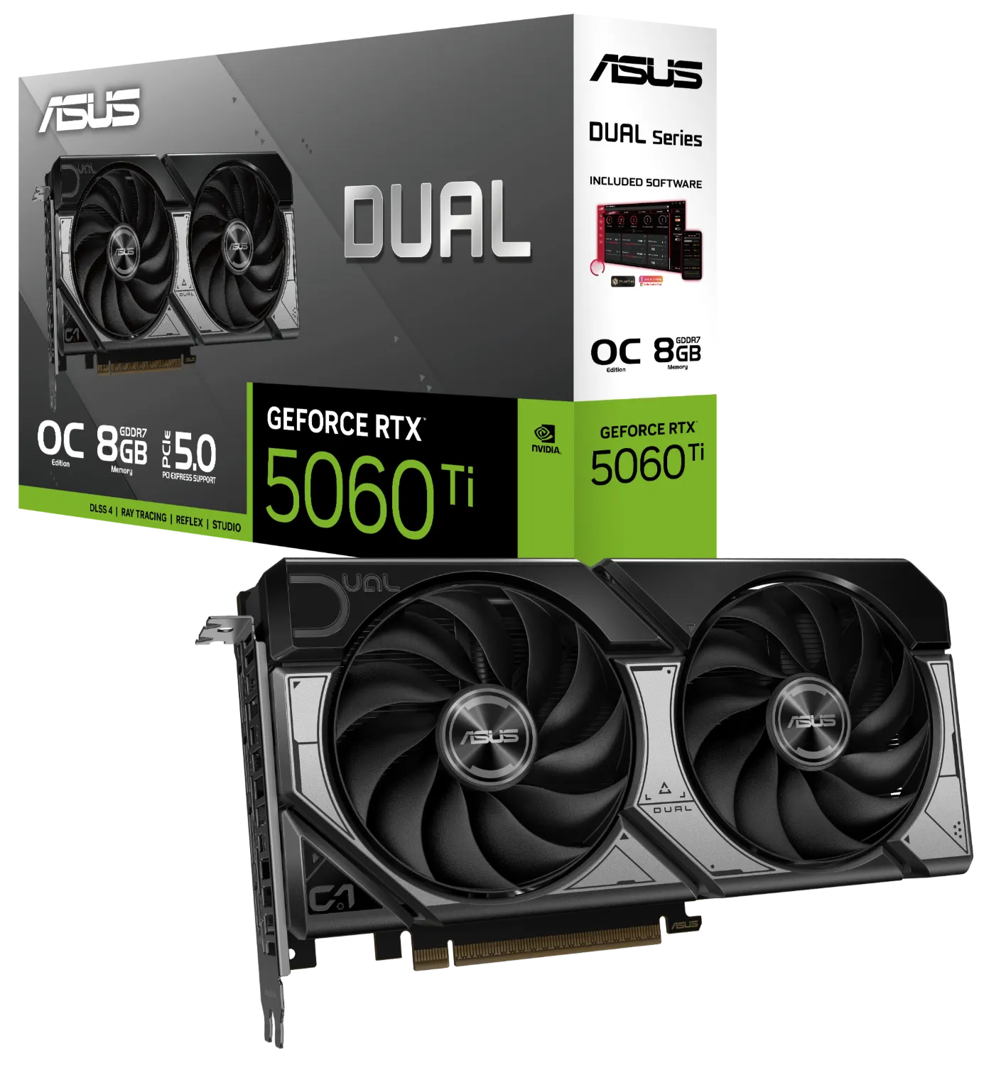 Видео карта ASUS RTX™ 5060 Ti Dual OC 8GB - 90YV0MP2-M0NA00