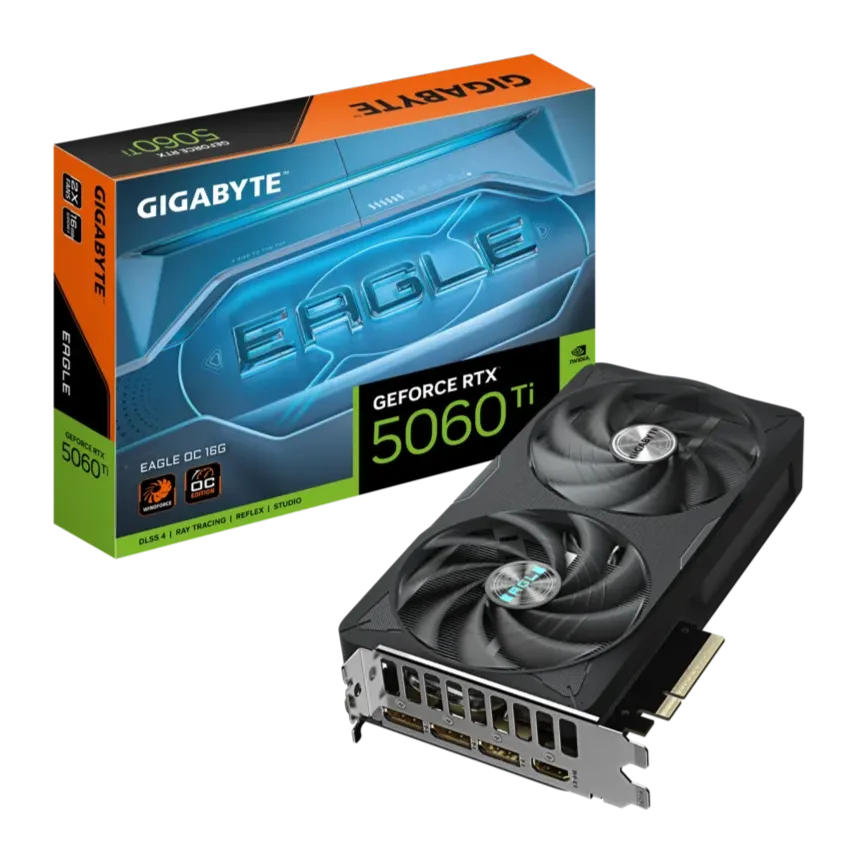 Видео карта Gigabyte RTX™ 5060 Ti Eagle OC 16GB - GV-N506TEAGLE OC-16GD