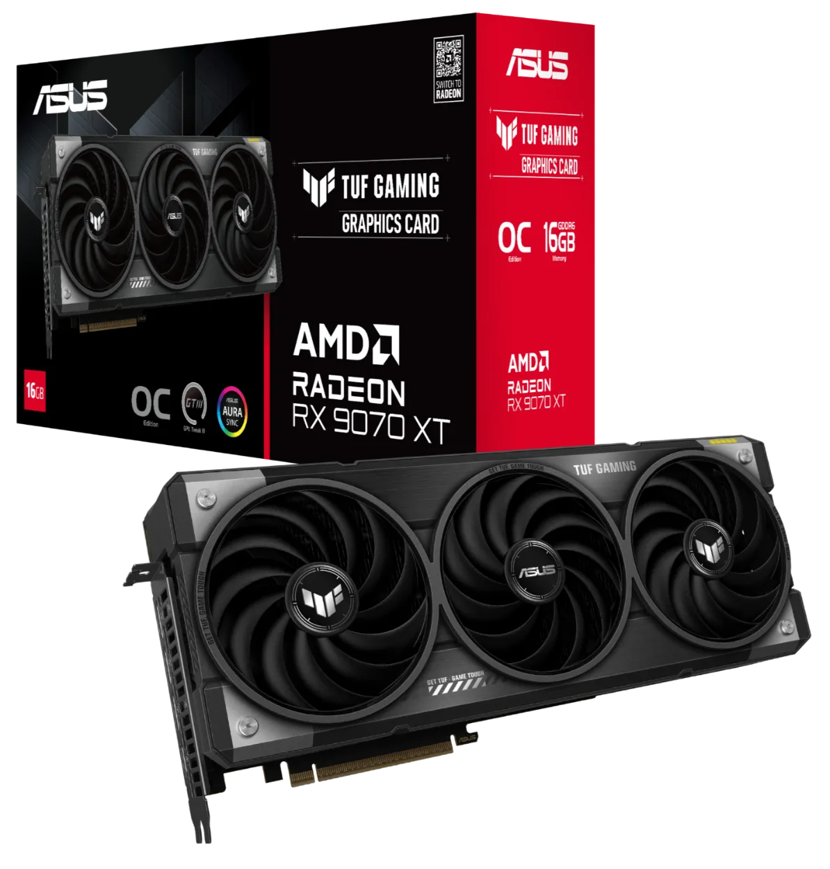 Видео карта ASUS RX 9070 XT TUF Gaming OC - 90YV0L70-M0NA00