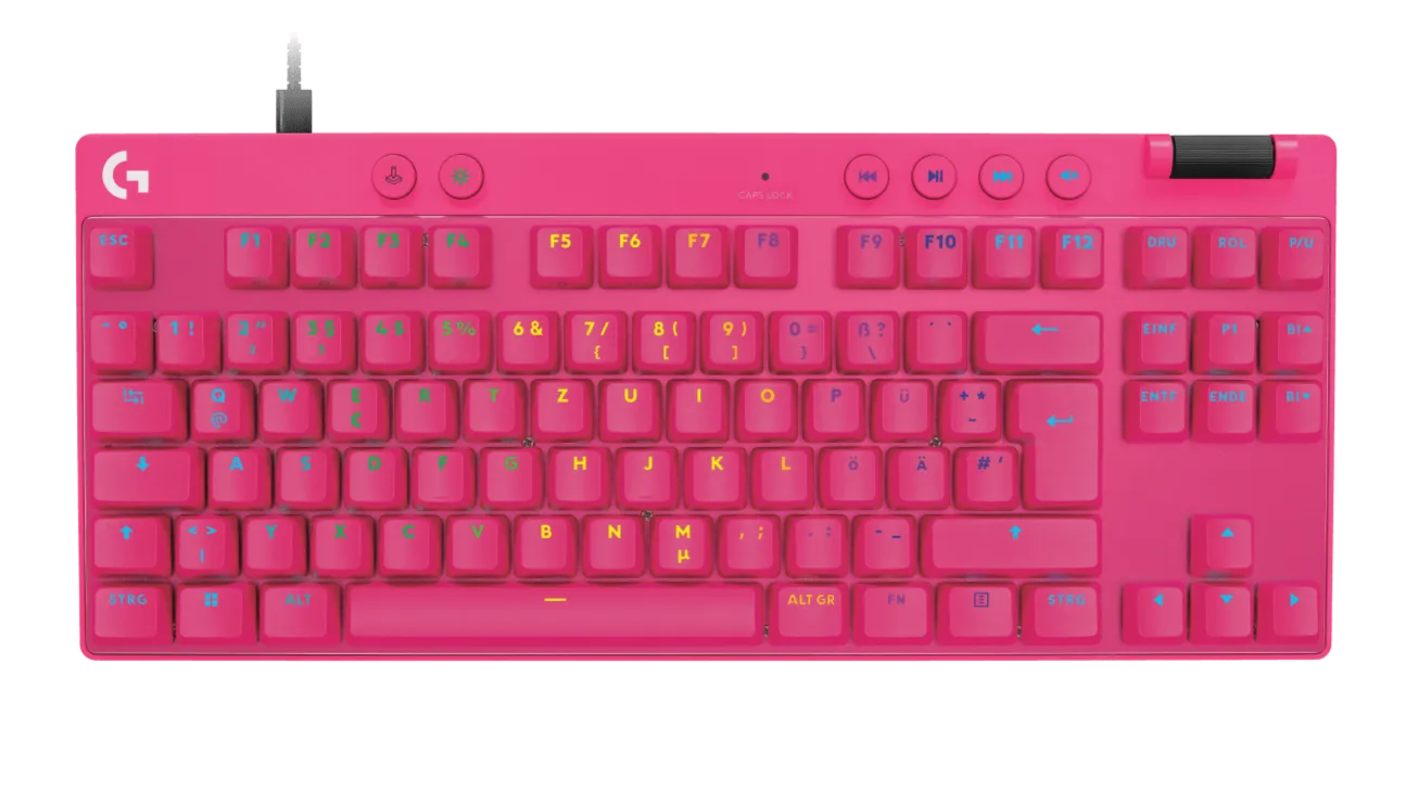 Клавиатура Logitech G Pro X TKL Rapid - Magenta - 920-013253