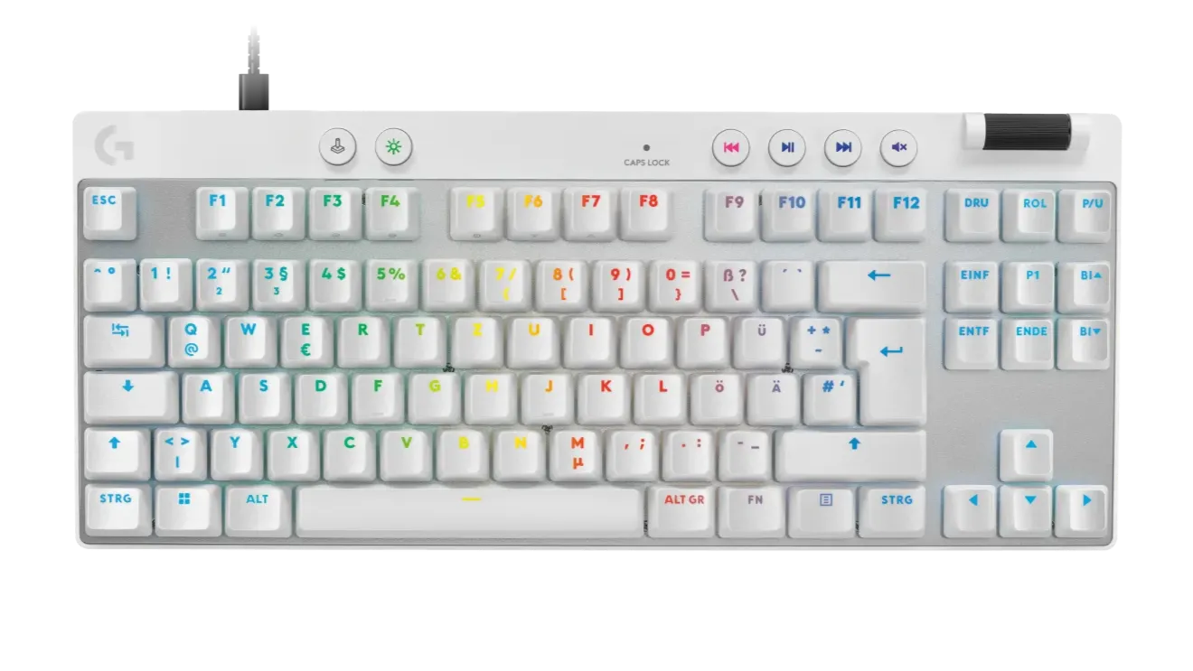 Клавиатура Logitech G Pro X TKL Rapid - White - 920-013242