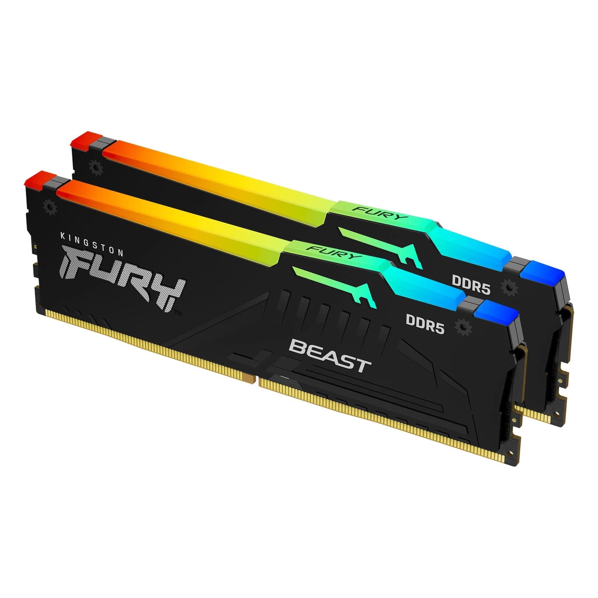 RAM памет Kingston FURY Beast RGB Black 32GB (2x16GB) - KF560C30BBAK2-32
