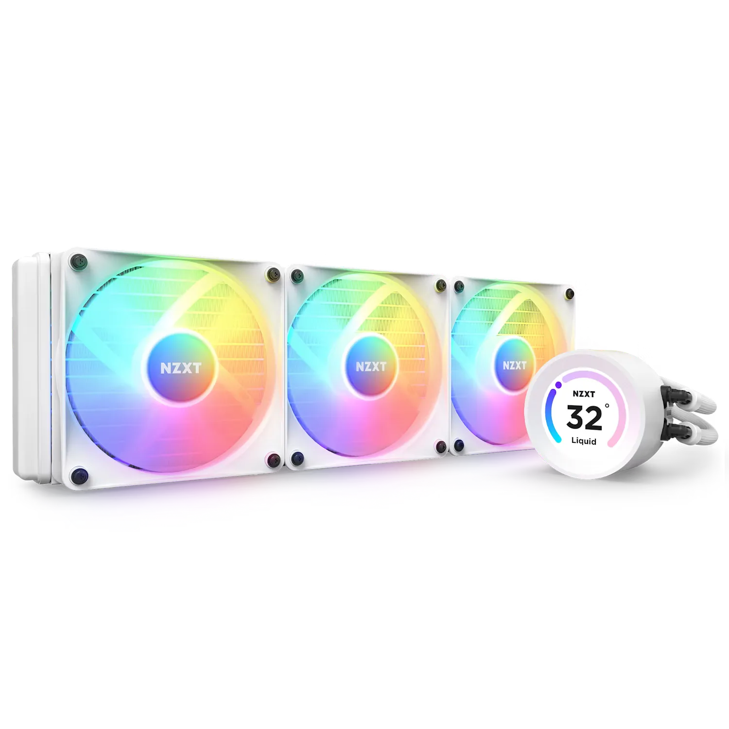 Охлаждане NZXT Kraken Elite 360 White RGB (2023) - RL-KR36E-W1
