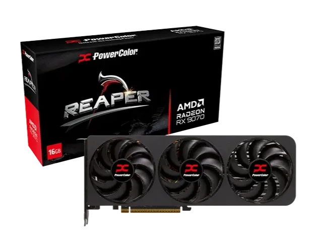 Видео карта PowerColor RX 9070 Reaper - RX9070 16G-A