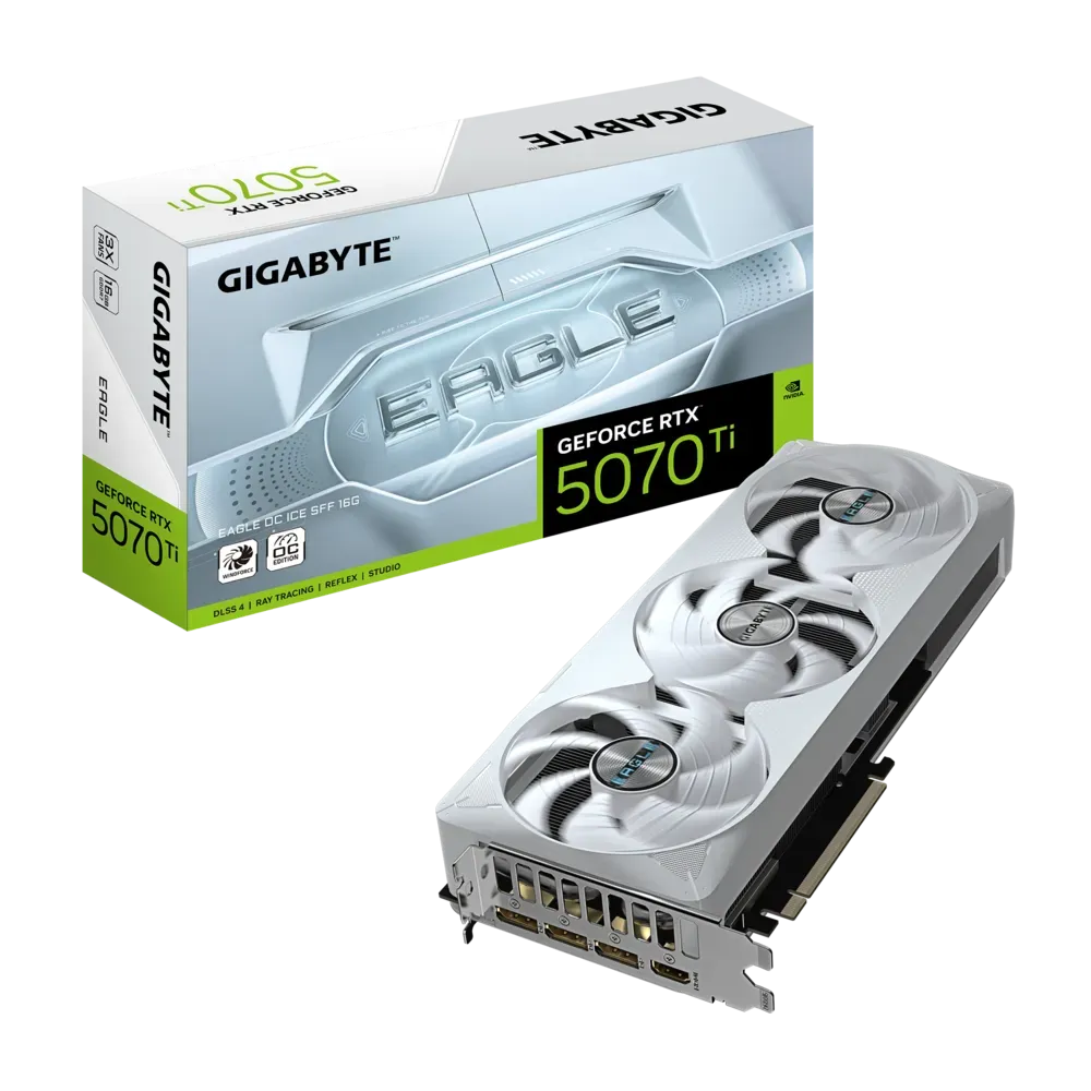 Видео карта Gigabyte RTX™ 5070 Ti Eagle ICE OC - GV-N507TEAGLEOC ICE-16GD