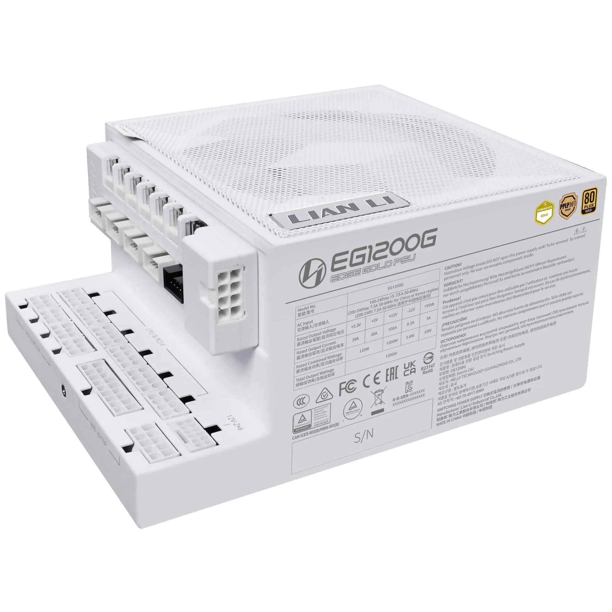 Захранване Lian Li EDGE1200 White - G9P.EG1200G.WH00.EU