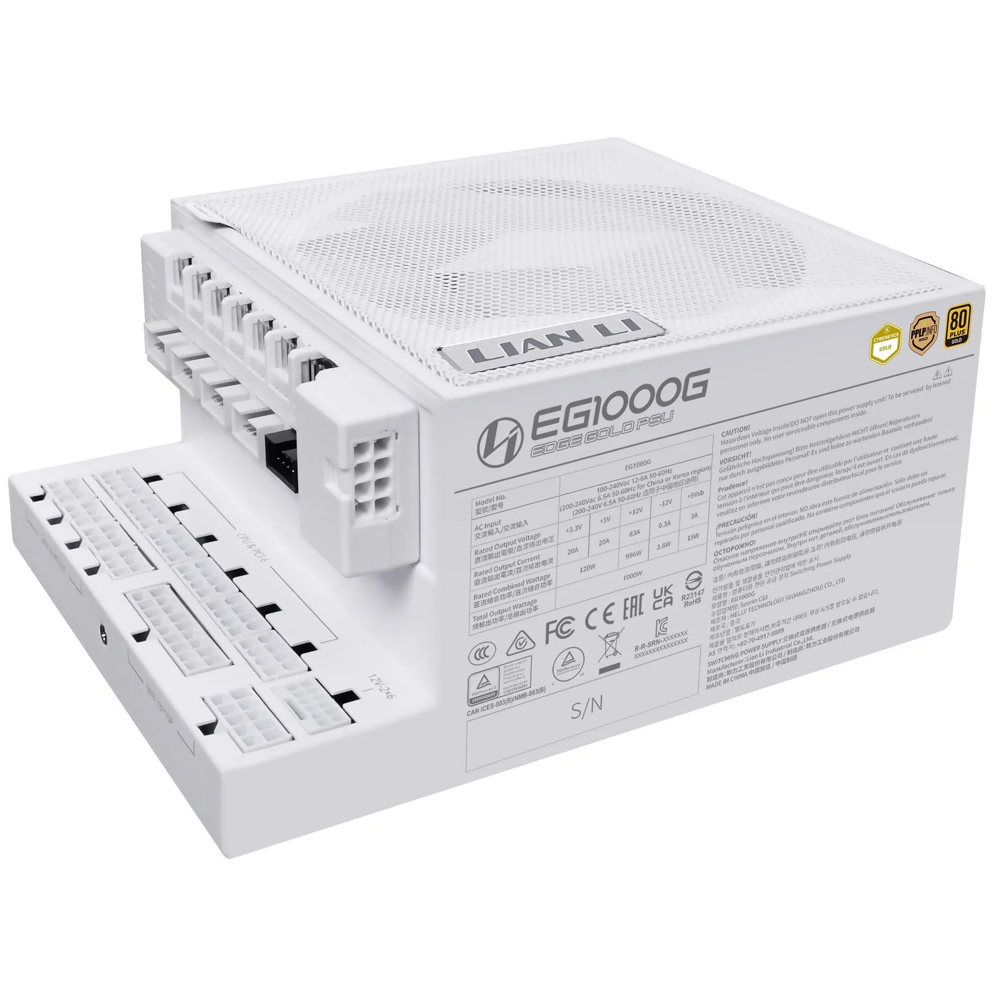 Захранване Lian Li EDGE1000 White - G9P.EG1000G.WH00.EU