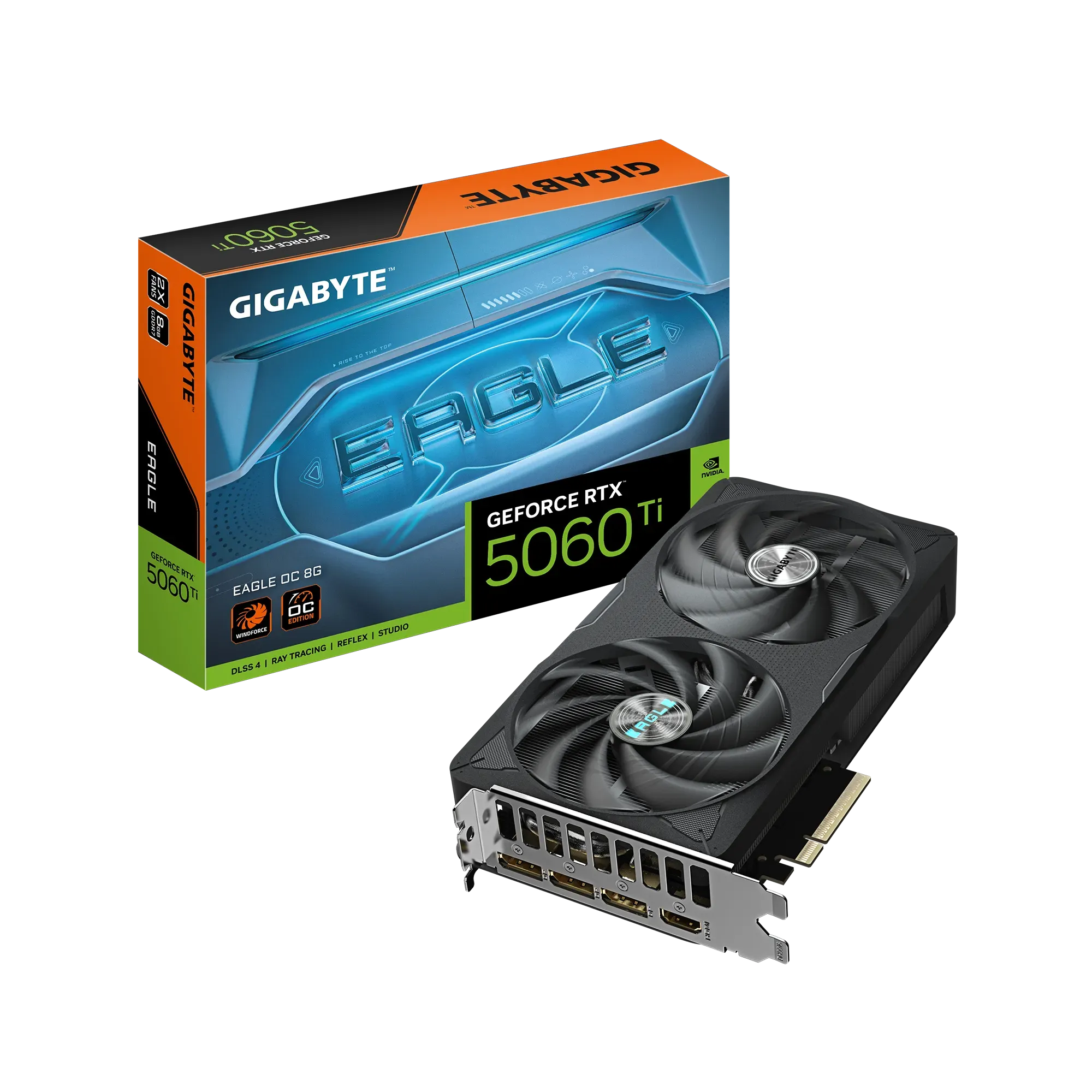Видео карта Gigabyte RTX™ 5060 Ti Eagle OC 8GB - GV-N506TEAGLE OC-8GD