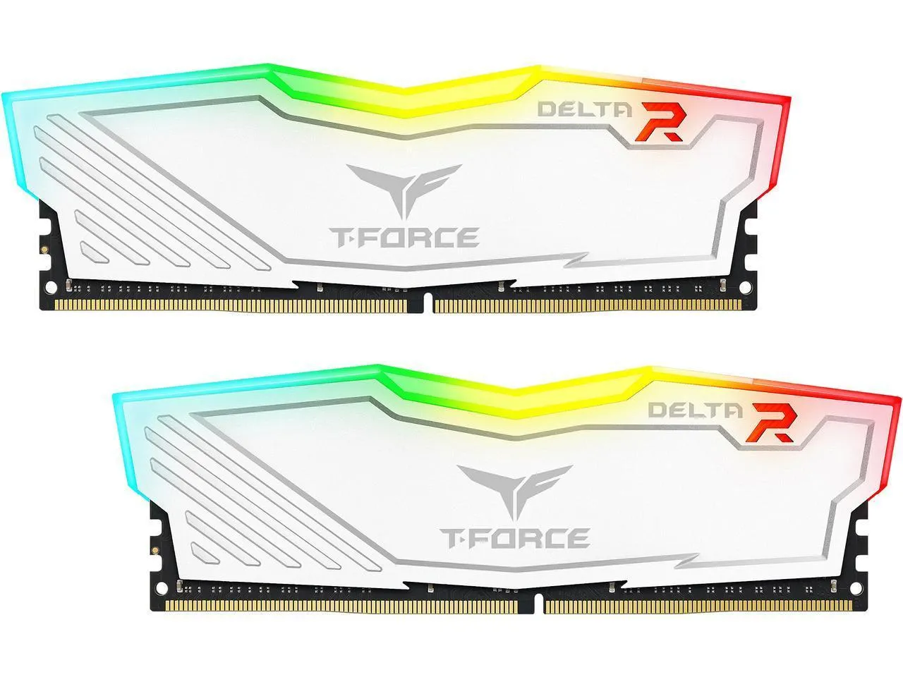 RAM памет T-Force DELTA RGB White 16GB (2x8GB) - TF4D416G3200HC16FDC01