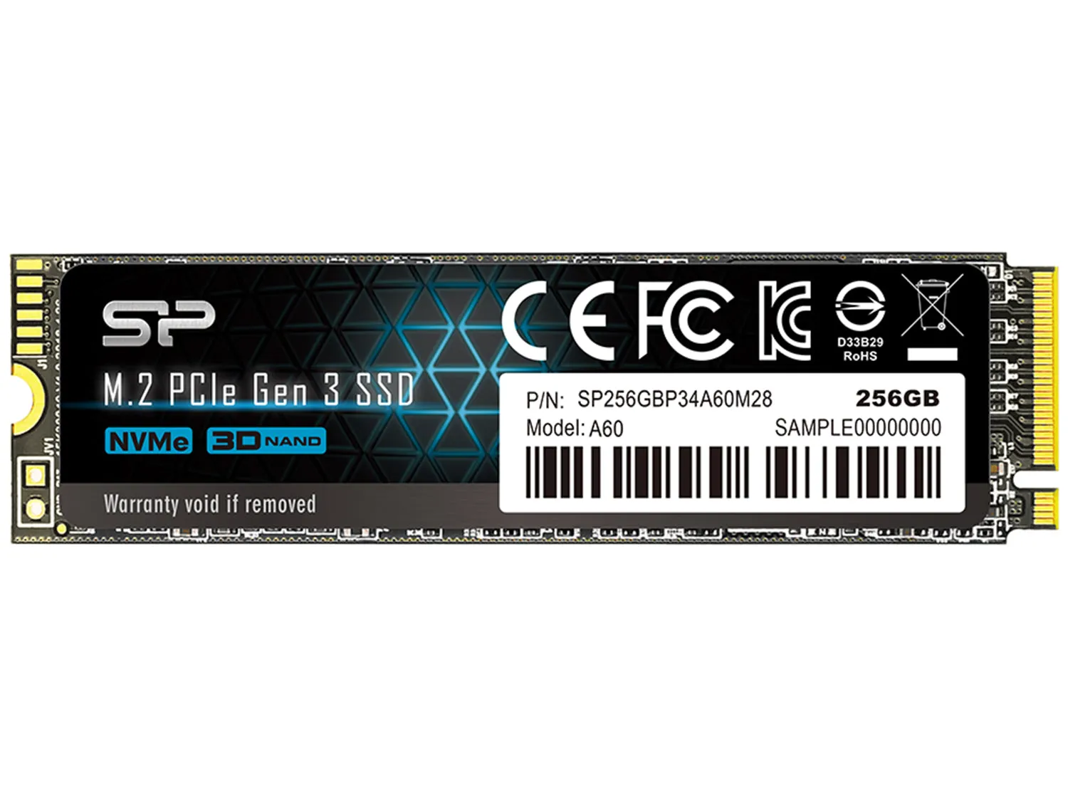 Silicon Power A60 NVMe™ SSD - 256GB - SLP-SSD-P34A60M28-256GB