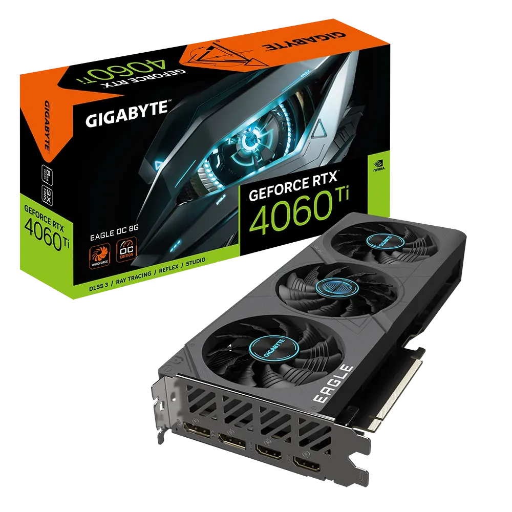 Видео карта Gigabyte RTX™ 4060 Ti Eagle OC - GV-N406TEAGLE OC-8GD