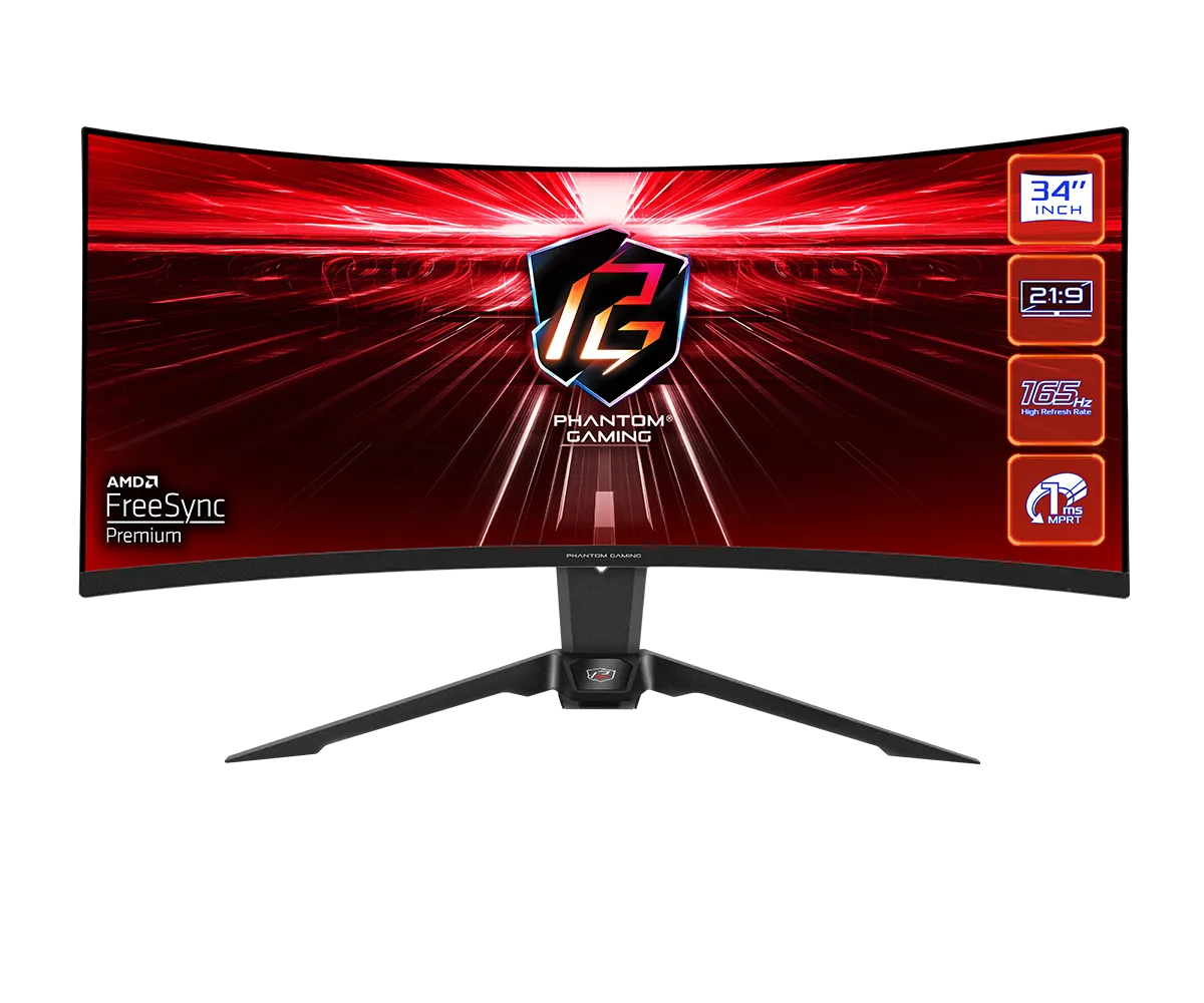Монитор ASRock Phantom Gaming PG34WQ15R2B - PG34WQ15R2B