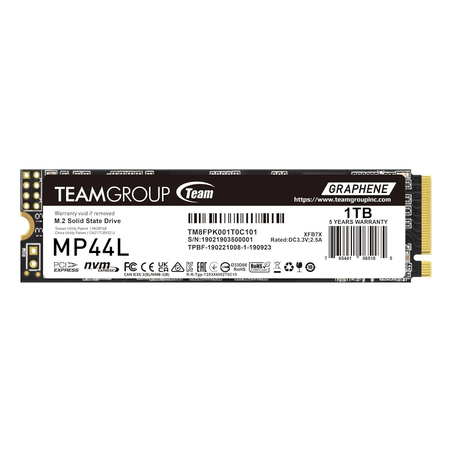 TeamGroup MP44L NVME™ - 1TB - TM8FPK001T0C101
