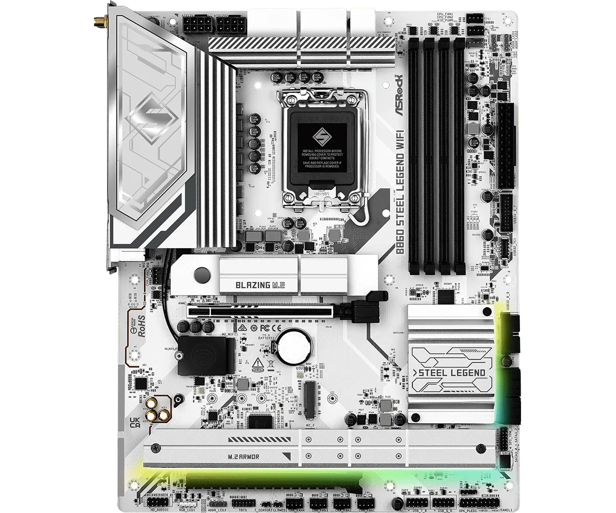 Дънна платка ASRock B860 Steel Legend WiFi - B860 STEEL LEGEND WIFI