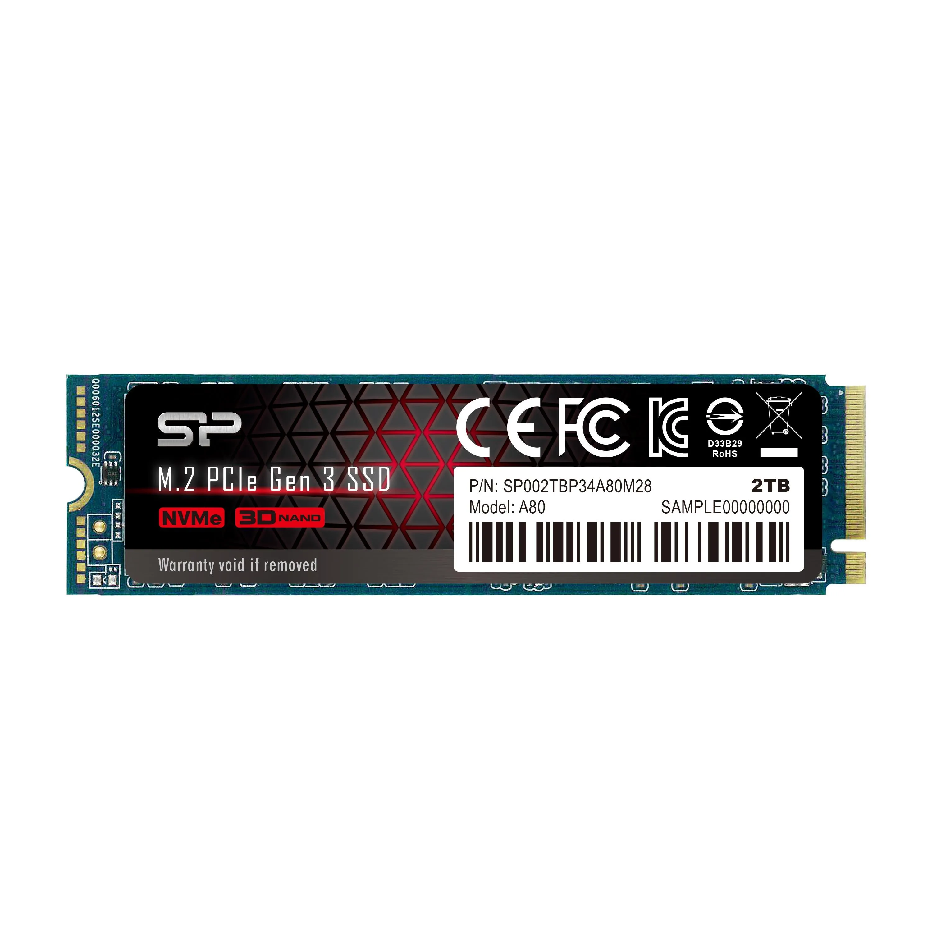 Silicon Power A80 NVMe™ - 2TB - SP002TBP34A80M28