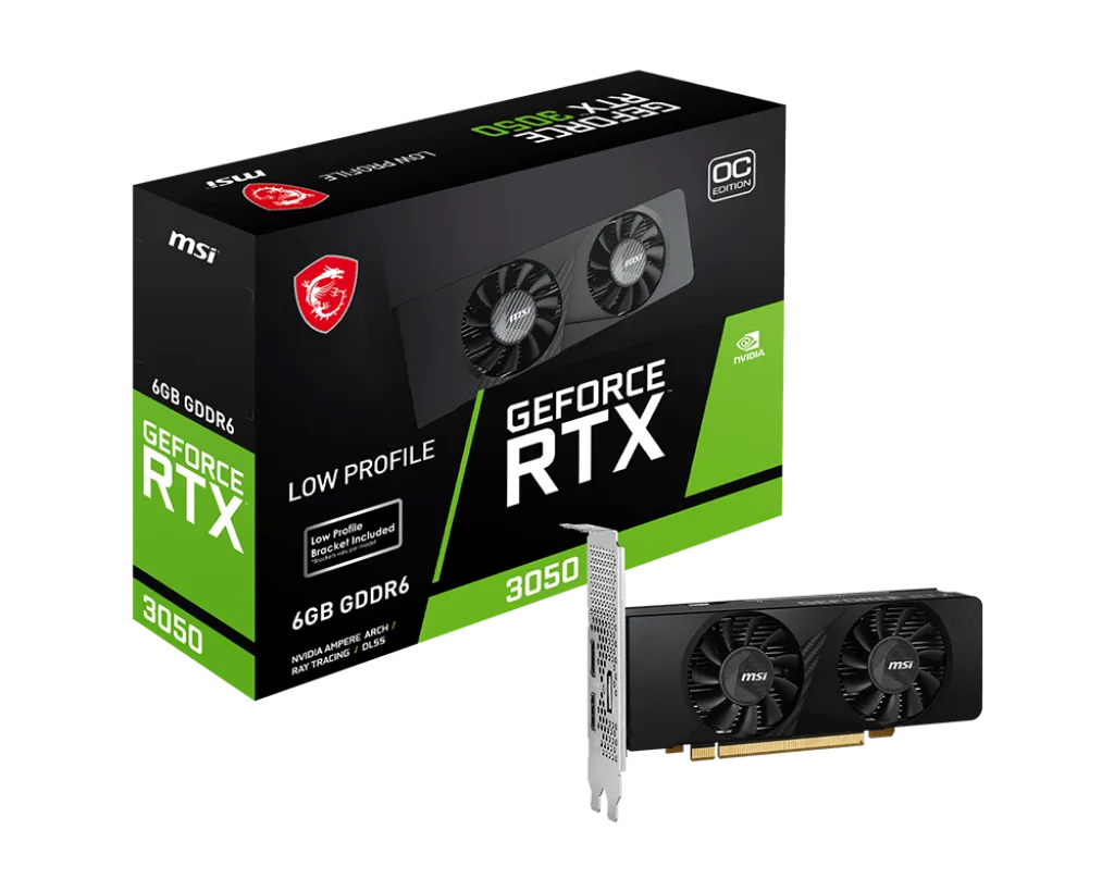 Видео карта MSI RTX™ 3050 LP OC 6GB - 912-V812-025